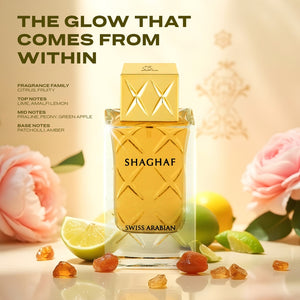 Swiss Arabian Shaghaf Feminine Luxury Eau de Parfum Spray for Women, 75 ml