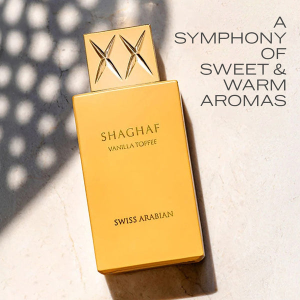 Swiss Arabian Shaghaf Vanilla Toffee Luxury Eau de Parfum Unisex Perfume Spray