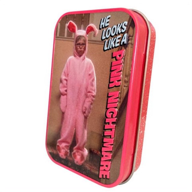 A Christmas Story, Pink Nightmare Mints, 1.5 Ounce Candy Mints Tin - 18 Count Display Box