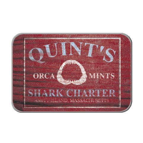 Jaws Quint’s Orca Mints, Shark Jaw Peppermint Flavored Candies,1.5 ounce Tin, - 18 Count Display Box