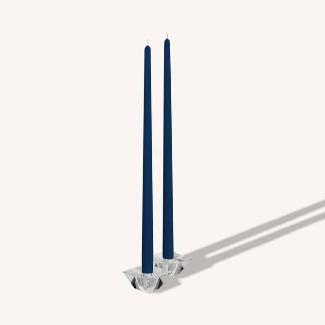 Midnight Blue Giant Taper Candles - 20 Inch - 8 Pack