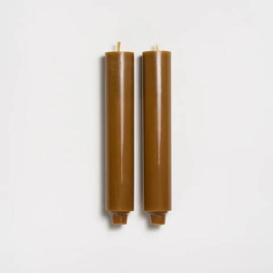 Greentree Home Candle, 9" Column Unscented Taper Handmade Beeswax Candles