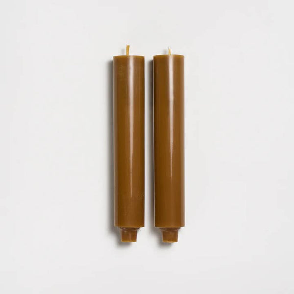 Greentree Home Candle, 9" Column Unscented Taper Handmade Beeswax Candles