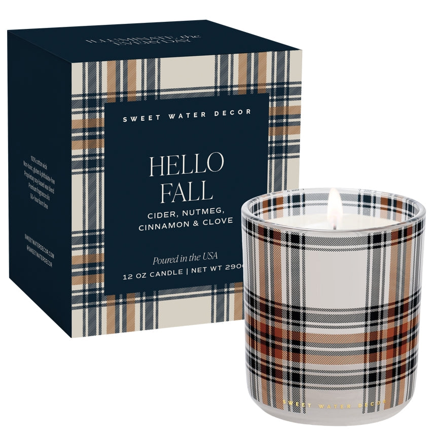 Sweet Water Decor Merry and Bright 12 oz Boxed Soy Candle