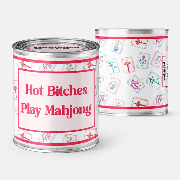 Hot Bitches Play Mahjong Soy Candle