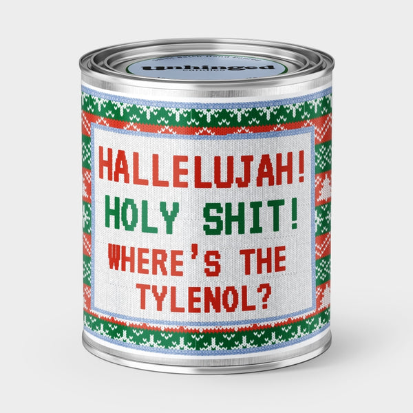 Hallelujah! Holy Shit! Where's the Tylenol Soy Candle
