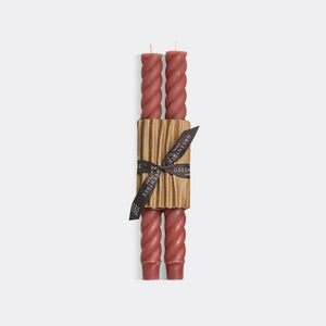 Greentree Home Candle, 10" Rope Unscented Taper Handmade Beeswax Candles