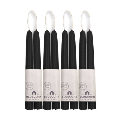 Hand-Dipped Beeswax Taper Candles - Bulk 4-Pair Bundle
