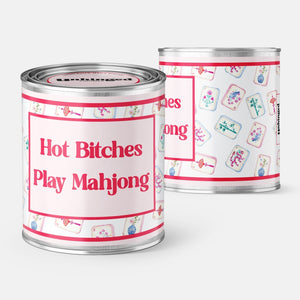 Hot Bitches Play Mahjong Soy Candle