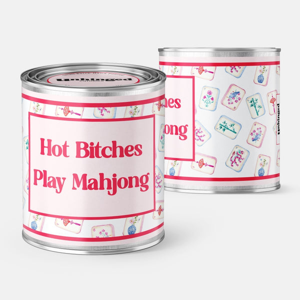 Hot Bitches Play Mahjong Soy Candle