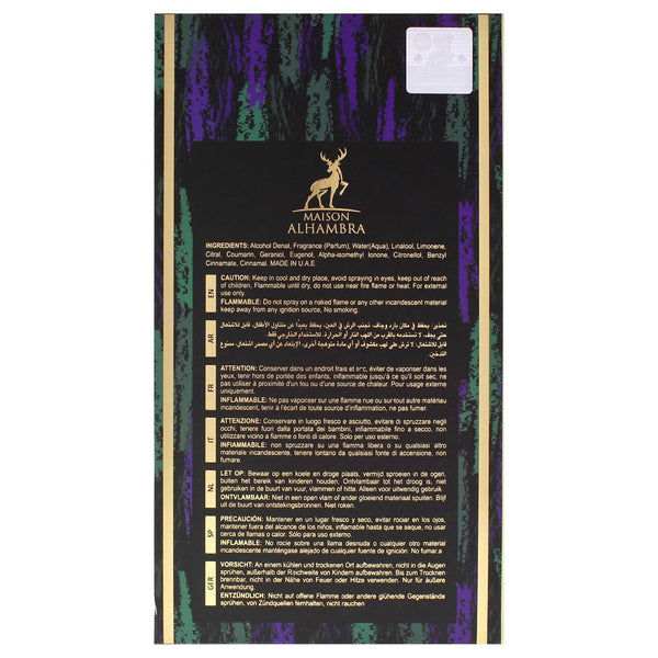 Maison Alhambra Sceptre Malachite Eau de Parfum Spray Unisex Perfume, 100 ml