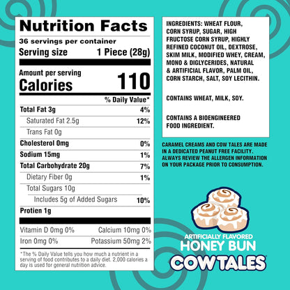 Goetze's Candy Cow Tales Caramel Chewy Candy Sticks, 1 Ounce  - 36 Count Display Box