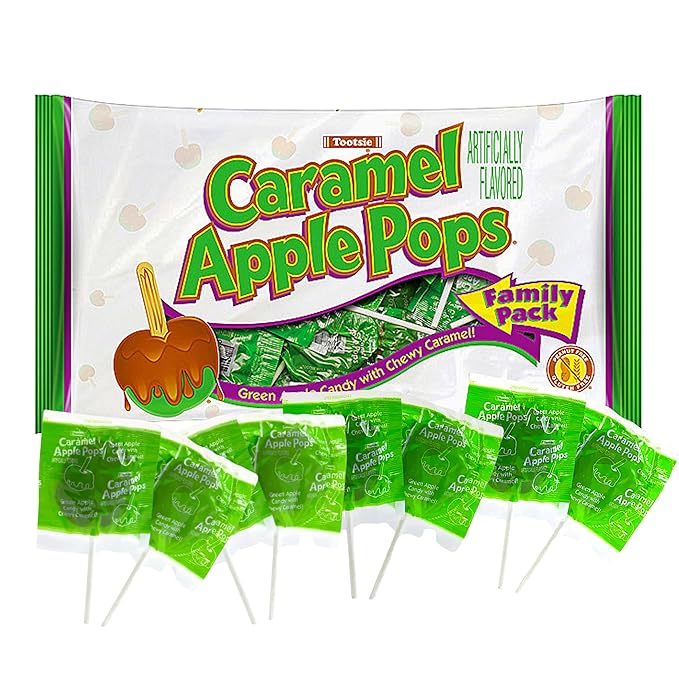 Tootsie Caramel Apple Pops Halloween Lollipops Bags, 12.70 Ounce Bag