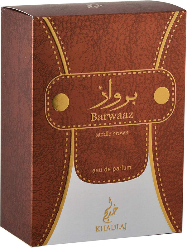 Khadlaj Barwaaz Saddle Brown Eau De Parfum for Men, 100 ml
