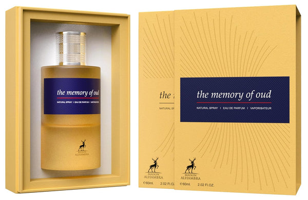 Maison Alhambra The Memory of Oud Eau de Parfum Spray Unisex Perfume, 60 ml