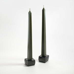 Greentree Home Candle, 16" Square Unscented Taper Handmade Beeswax Candles