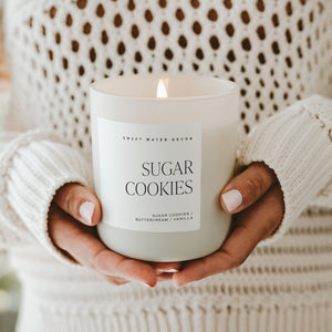 Sweet Water Decor Sugar Cookies 15 oz Soy Candle, Matte Jar