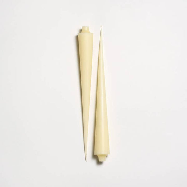 Greentree Home Candle, 14" Cone Unscented Taper Handmade Beeswax Candles