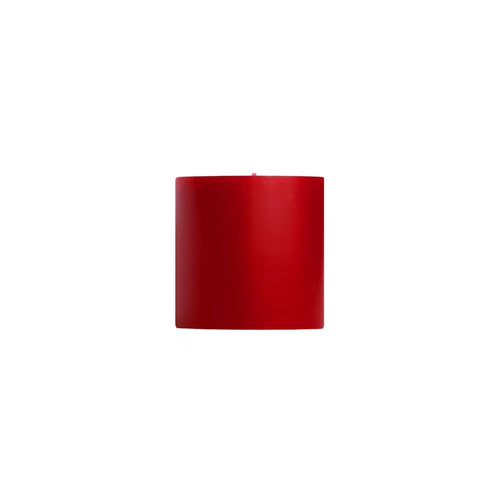 Unscented Pillar Candles, Sweetheart Red