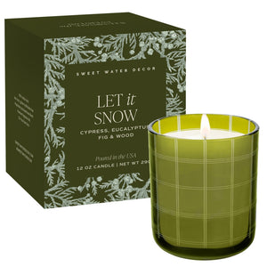 Sweet Water Decor Let It Snow 12 oz Boxed Soy Candle