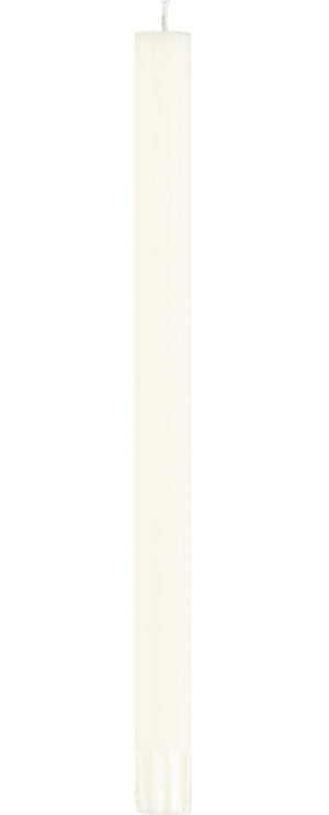 British Colour Standard 25cm / 10'' H Pearl White Eco Dinner Candles, Gift Box of 6