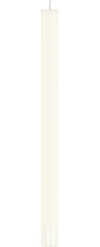 British Colour Standard 25cm / 10'' H Pearl White Eco Dinner Candles, Gift Box of 6