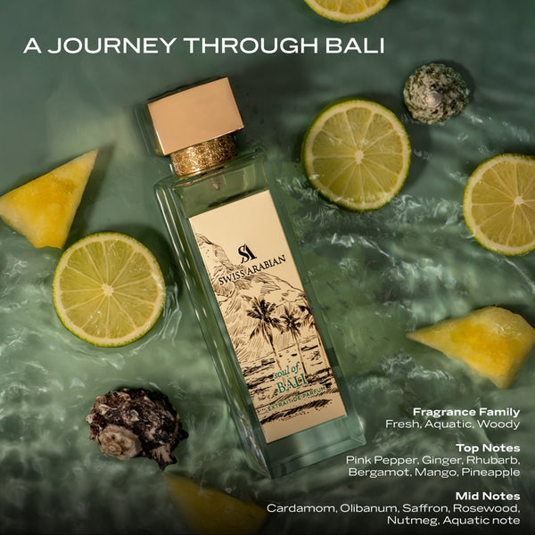 Swiss Arabian Soul of Bali Luxury Extrait de Parfum Unisex Perfume Spray, 100 ml