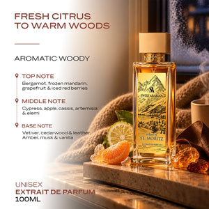 Swiss Arabian Echoes of St. Moritz Luxury Extrait de Parfum Unisex Perfume Spray, 100 ml