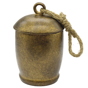 Sweet Water Decor Holiday Soy Candle - 13.5 oz Antique Gold Bell Jar