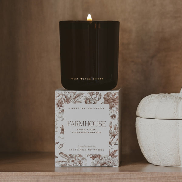 Sweet Water Decor Farmhouse 12 oz Boxed Soy Candle