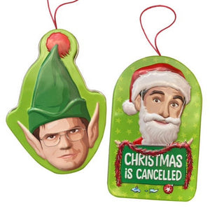 The Office Holiday Candy Ornaments 0.8 Ounce Tin - 12 Count Display Box