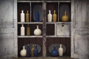 Greentree Home Candle, Bottles Unscented Handmade Beeswax Sculptural Candles