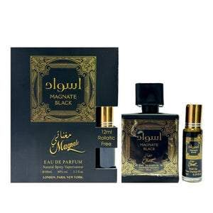 Magnate Black Eau De Parfum For Men, 100 ml + Pure Oil 12 ml Bottle