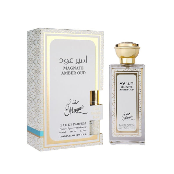 Magnate Amber OUD Eau De Parfum Unisex Perfume Spray, 100 ml + Pure Oil, 12 ml