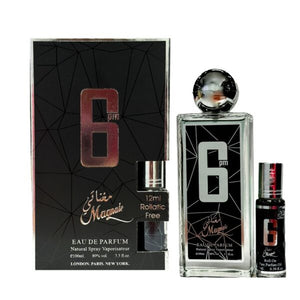 Magnate 6 PM Eau De Parfum For Men, 100 ml + Pure Oil 12 ml Bottle