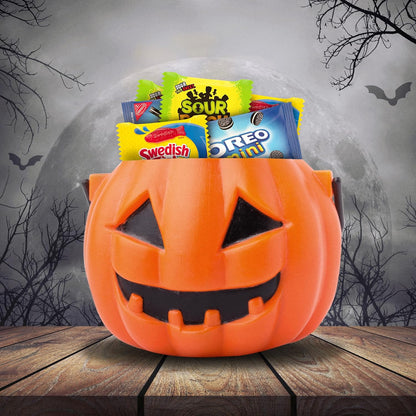 SOUR PATCH KIDS, OREO Mini Chocolate Sandwich Cookies & SWEDISH FISH Mini Halloween Candy Variety Pack, 65 Trick or Treat Bags