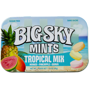 Big Sky Sugar Free Mint Candy, 1.76 Ounce (50g) Tin - 6 Count Display Tray