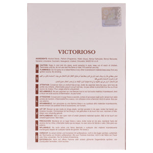Maison Alhambra Victorioso Heroic Eau de Parfum Spray for Men, 100 ml