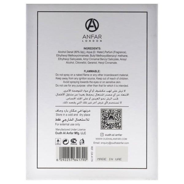 Anfar London Absolu D'orient Extrait de Parfum for Men, 115 ml