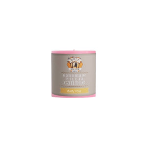 Unscented Pillar Candles, Dusty Rose