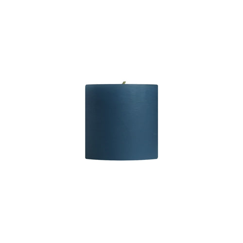 Unscented Pillar Candles, Colonial Blue