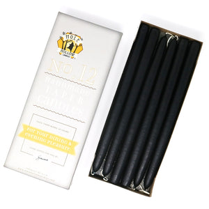 Mole Hollow Candles, 12" Unscented Taper Candle, Set of 12 - Choose from 39 Colors!