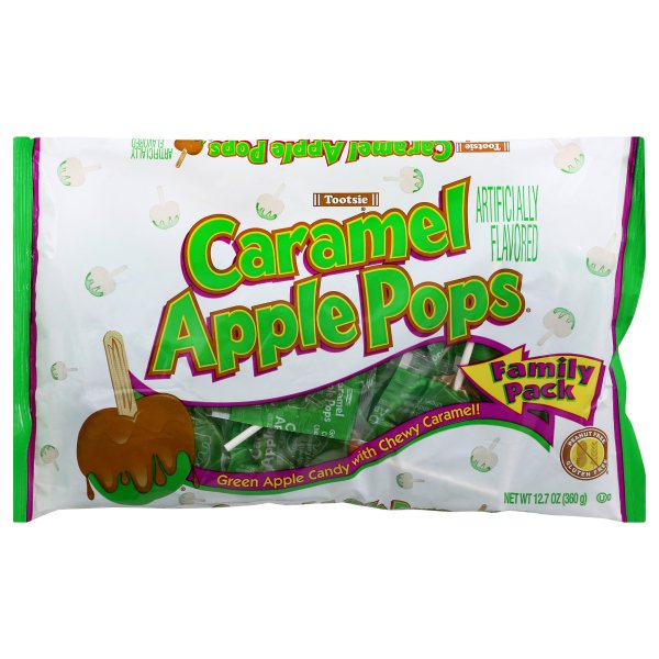 Tootsie Caramel Apple Pops Halloween Lollipops Bags, 12.70 Ounce Bag