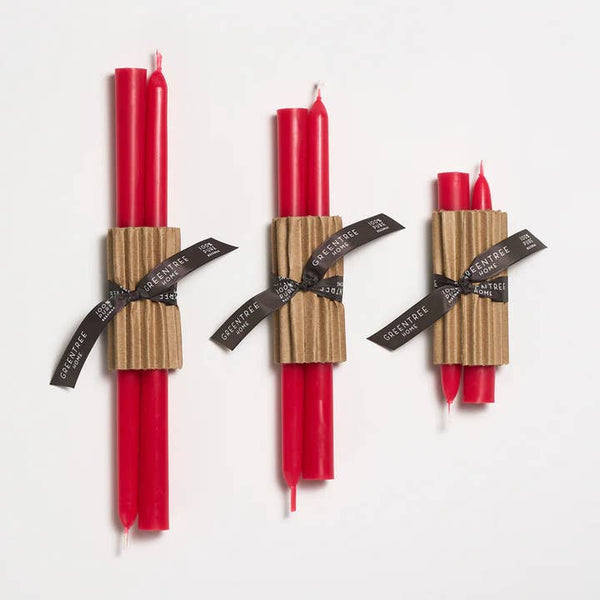 Greentree Home Candle, Every Day Unscented Handmade Beeswax Taper Candles