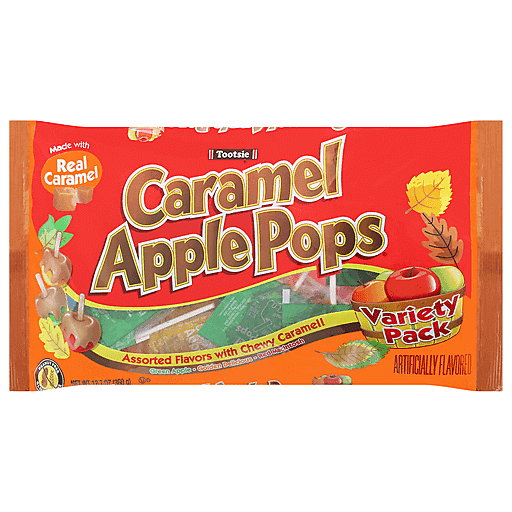 Tootsie Caramel Apple Pops Assorted Apple Orchard Lollipops Bags, 12.70 Ounce bag