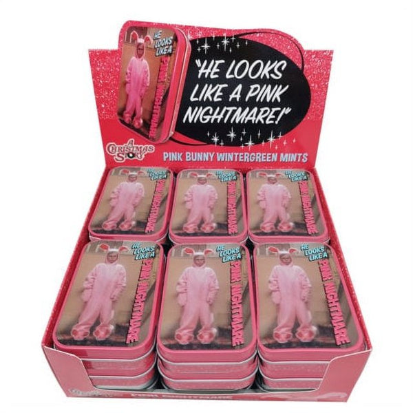 A Christmas Story, Pink Nightmare Mints, 1.5 Ounce Candy Mints Tin