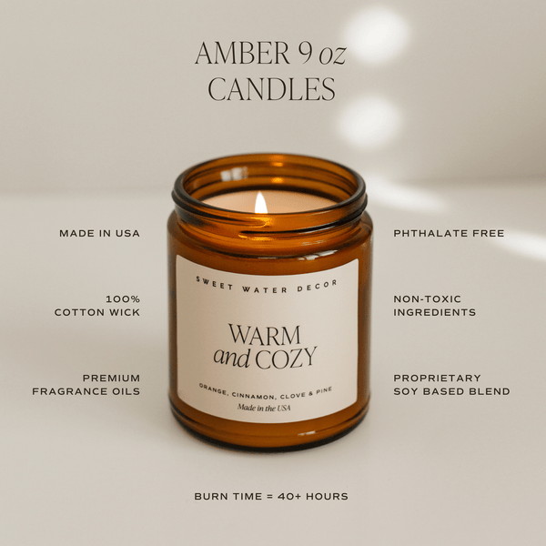 Pumpkin Spice Soy Candle | 9oz. Amber Jar