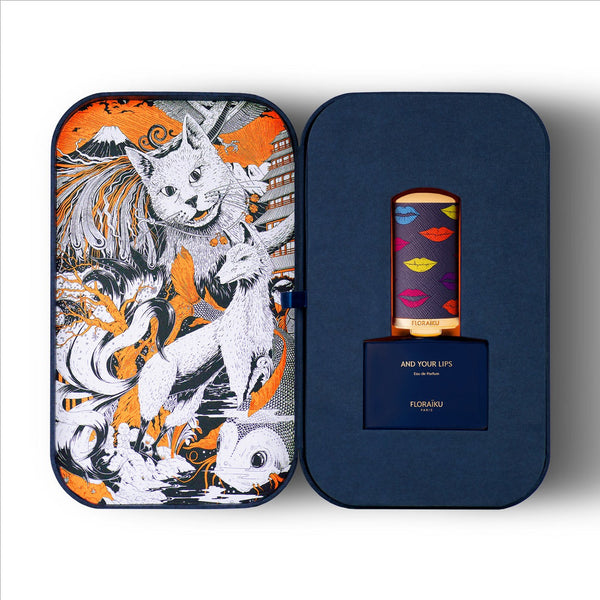 Floraiku Bento Box, AND YOUR LIPS Eau de Parfum 50ml + 10ml with Travel Case