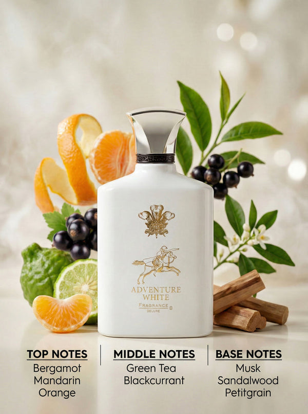 Fragrance Deluxe Adventure White Eau De Parfum for Men, 100 ml