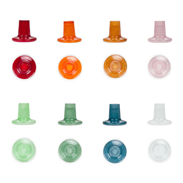 British Colour Standard Glass Candleholder in Gift Box